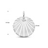 zilveren-hanger-rond-met-stralen-patroon-14-mm-breed-hoogte-17-mm