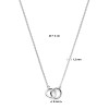 zilveren-ketting-met-hanger-2-verbonden-cirkels-1-2-mm-breed-lengte-40-44-cm