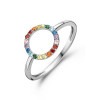 zilveren-regenboog-ring-met-open-rondje