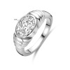 zilveren-ring-met-ovale-transparante-zirkonia-en-geribbeld-glanzend-patroon-8-mm-breed