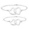 zilveren-moeder-en-dochter-armbanden-met-hartjes