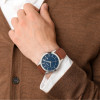 olympic-damian-ol80hsl003-herenhorloge-met-stalen-kast-en-blauwe-wijzerplaat-o-40-mm