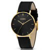 olympic-sam-ol66ddl004-dameshorloge-zwart-met-stalen-kast-en-zwarte-leren-band-o-36-mm