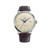 orient-bambino-ra-ac0033y30b-herenhorloge-met-bruine-leren-band-en-beige-wijzerplaat-41-mm