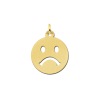 gouden-emoticon-hanger-verdrietig