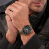 swiss-military-hanowa-defender-smwgc0003340-chronograaf-horloge-met-grijze-kast-en-groene-leren-band-o-41-mm