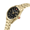 swiss-military-hanowa-pioneer-smwgh0004110-quartz-horloge-van-goudkleurig-staal-met-zwarte-wijzerplaat-o-40-mm