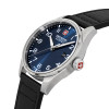 swiss-military-hanowa-thunderbolt-smwgb0000805-quartz-horloge-met-zilverkleurige-kast-en-leren-band-o-43-mm