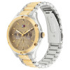 tommy-hilfiger-lexi-th1782658-dameshorloge-met-stalen-band-en-bruine-wijzerplaat-zilverkleurig-o-40-mm