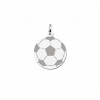 Zilveren voetbal hanger