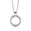 zinzi-zic2266-zilveren-ketting-met-hanger-dubbele-cirkel-zirkonia-22-mm-lengte-45-cm