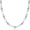 zinzi-zic2484-zilveren-schakelketting-koffieboon-ovaal-lengte-45-cm
