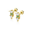 zinzi-zio2630g-oorstekers-met-groene-en-transparante-zirkonia-s-6-mm-breed-hoogte-9-5-mm