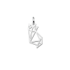 geometrische-hanger-van-zilver-kitten-zittend