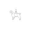 zilveren-geometrische-hanger-cocker-spaniel