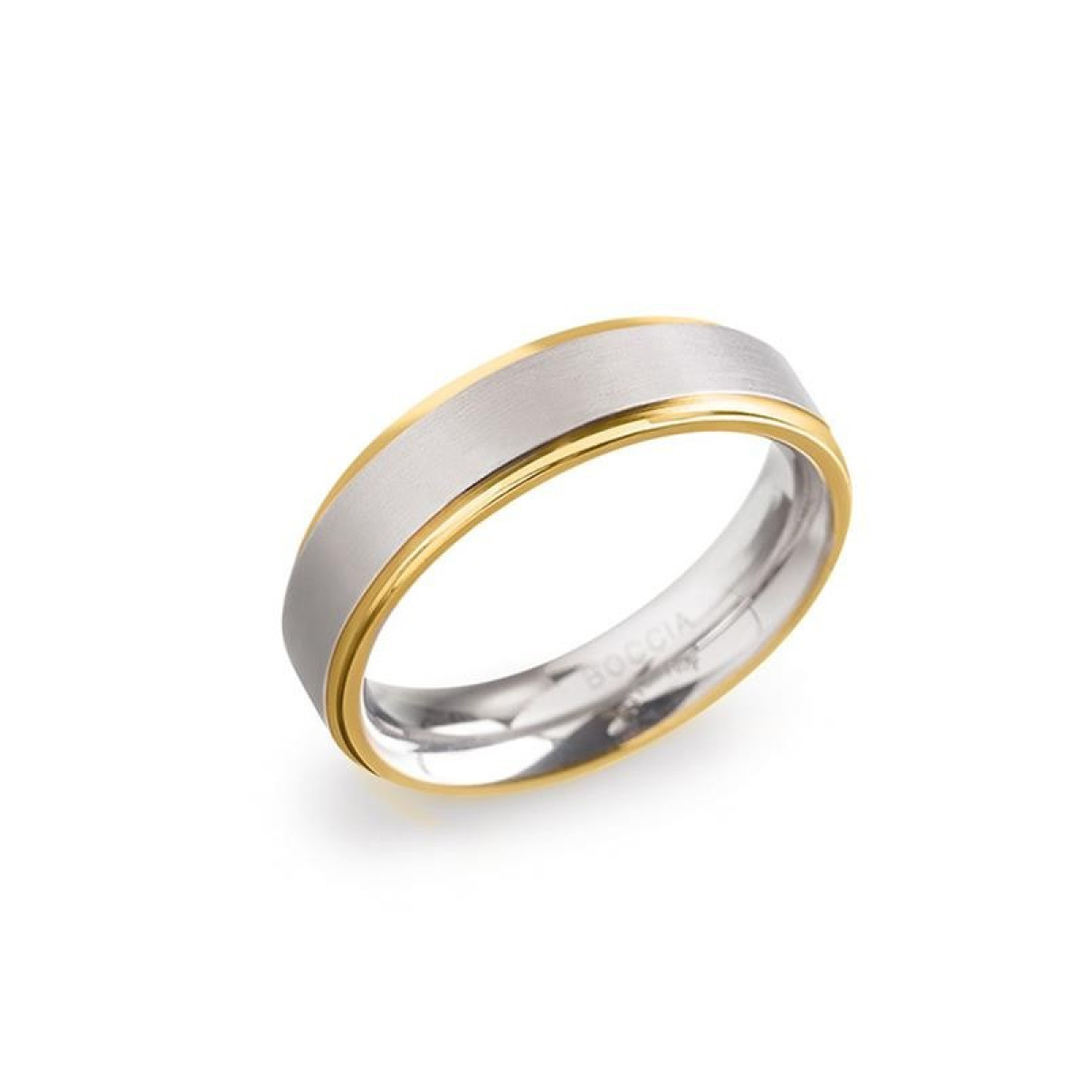 Boccia bicolor ring 0134-05 titanium