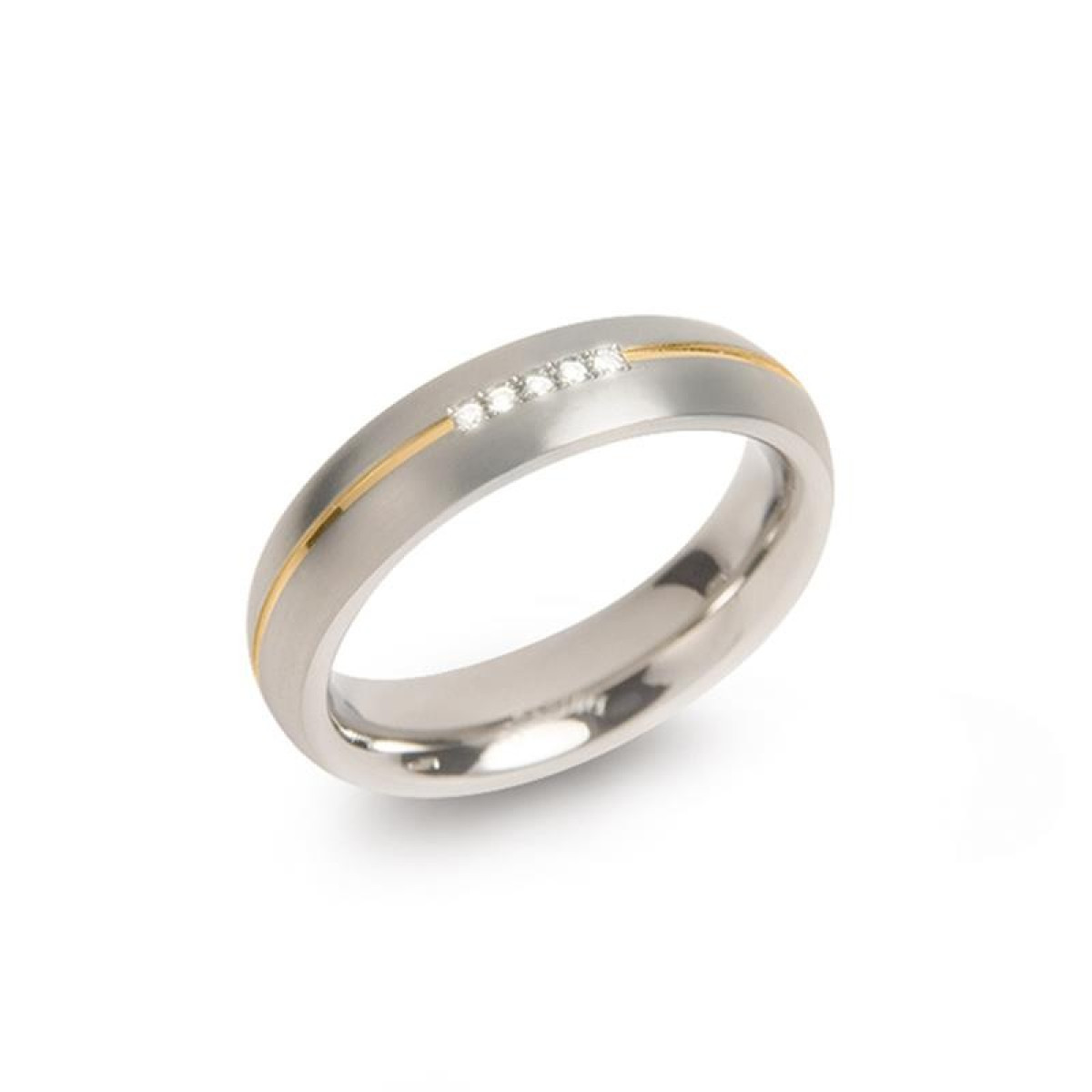 Boccia ring 0130-04 titanium diamant