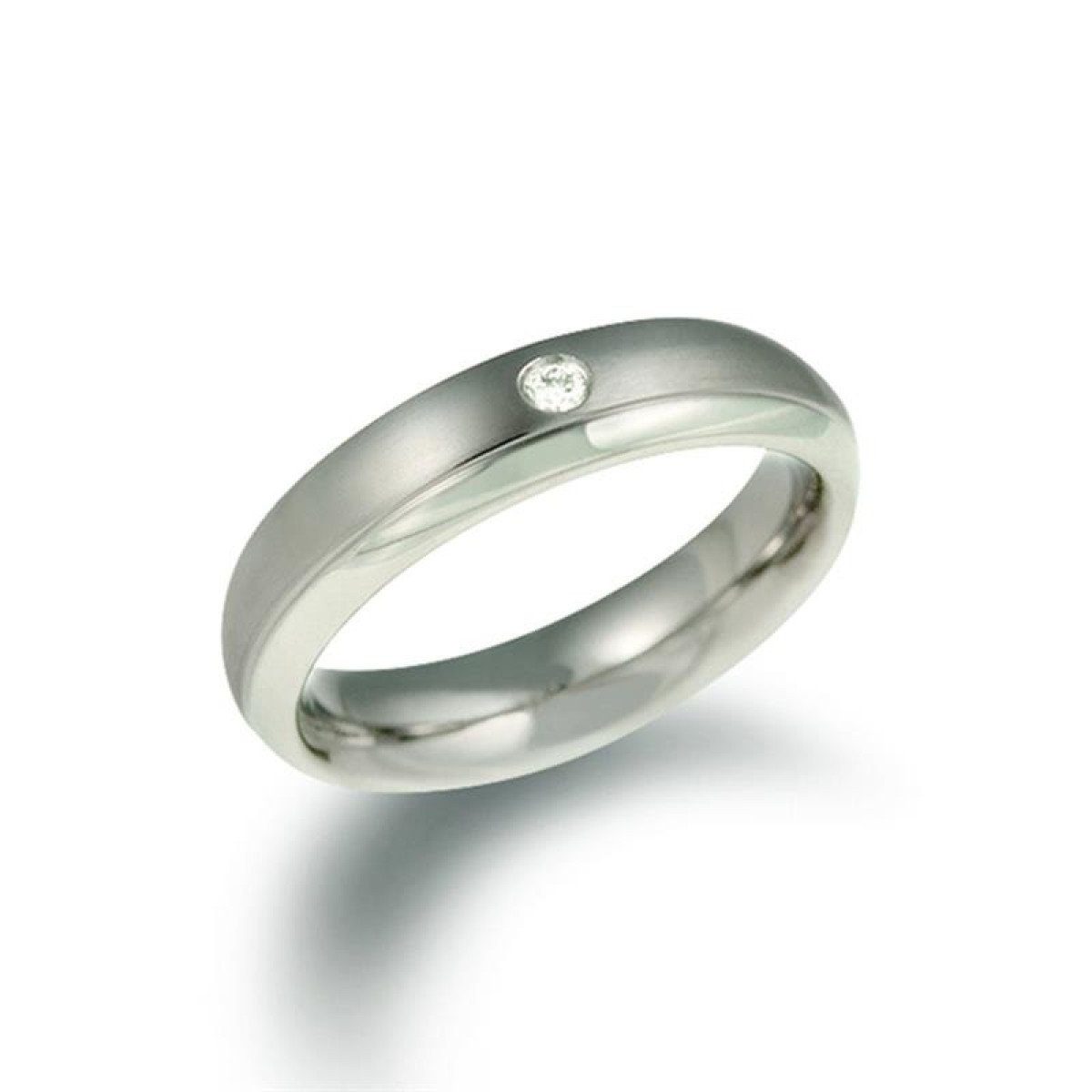 Boccia ring 0130-11 titanium diamant