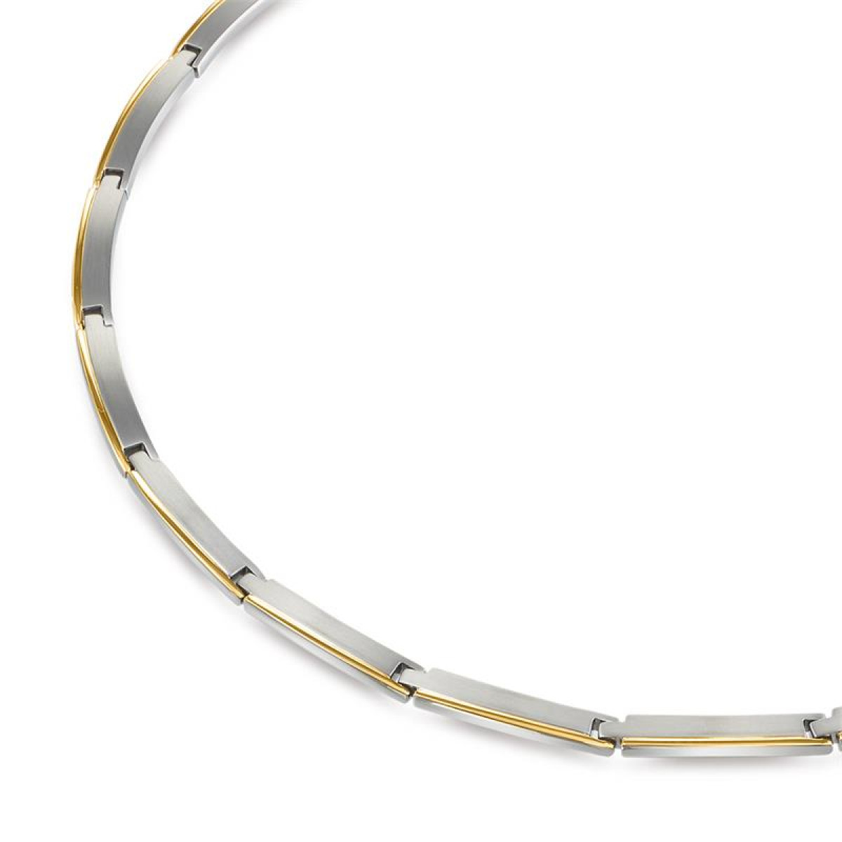 Boccia ketting 08028-02 titanium bicolor