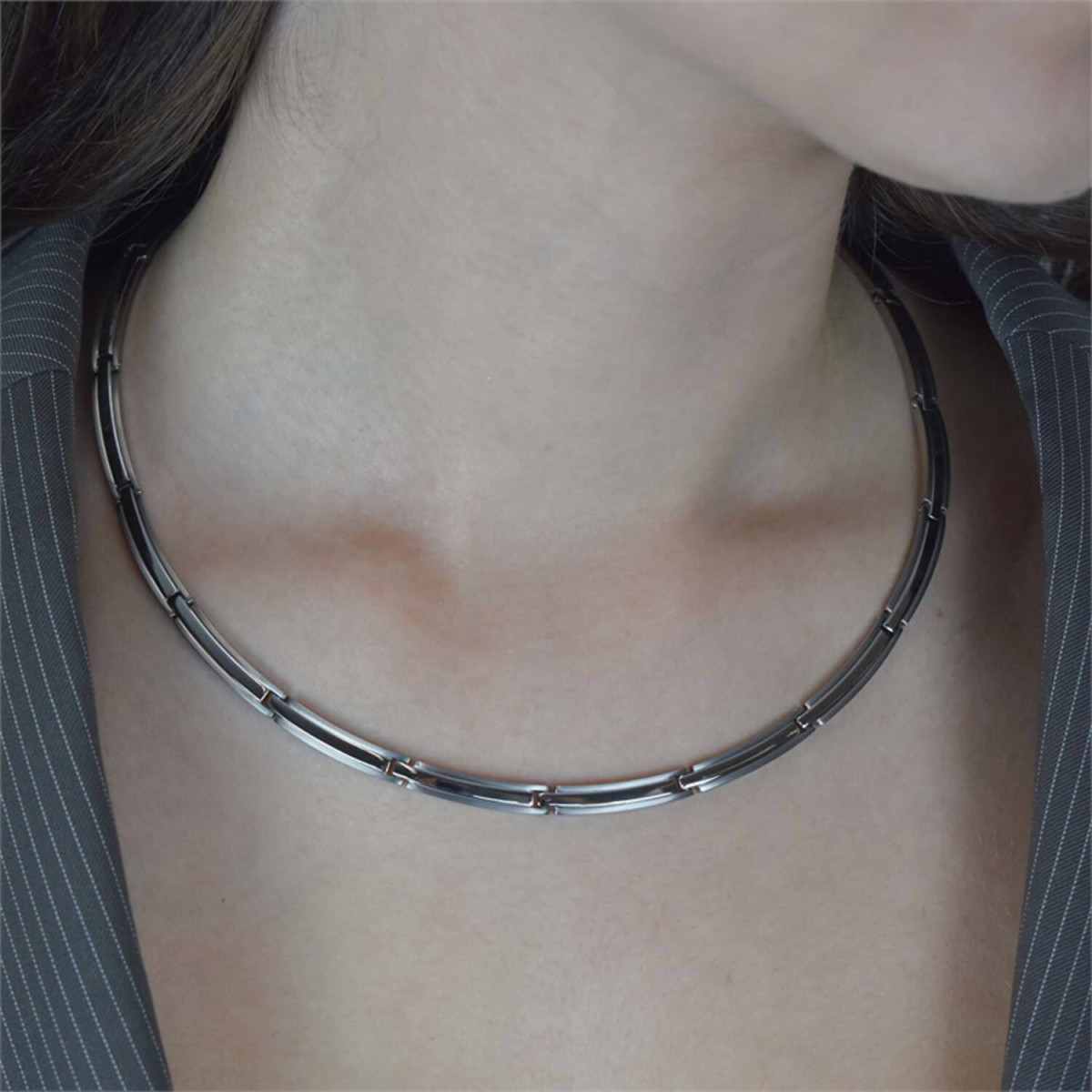 Boccia Titanium 08052-01 dames ketting titanium - Lengte 45 cm