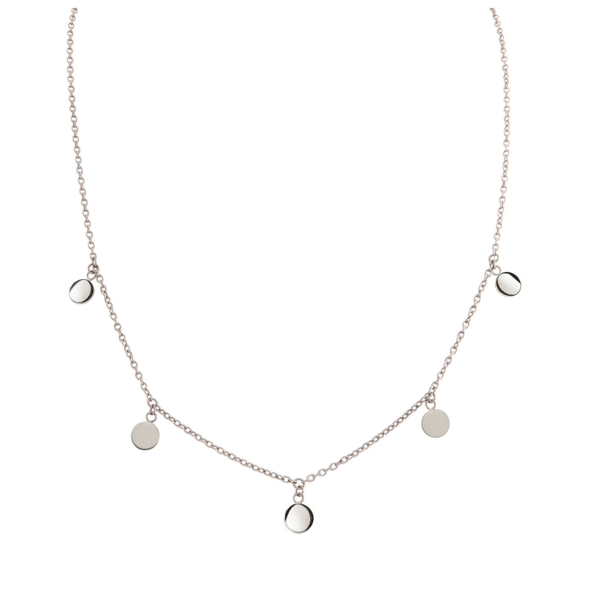 Boccia Titanium 08064-01 ketting met 5 rondjes - Lengte 42 cm