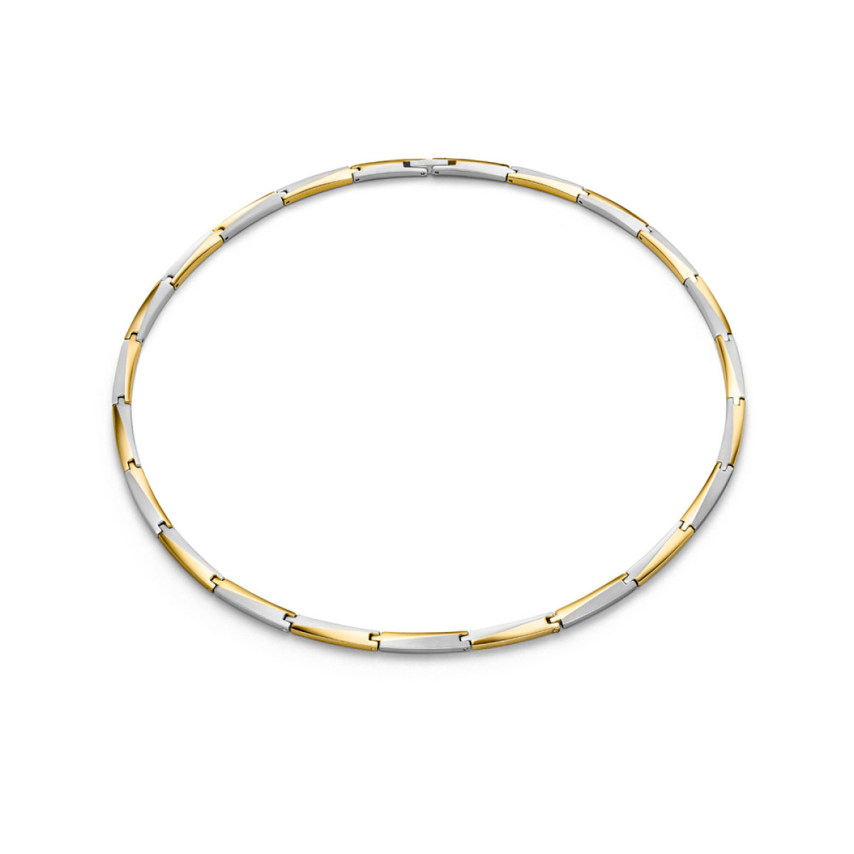 Boccia Titanium 08076-02 Schakelketting met bicolor gekleurde schakels - Lengte 50 cm