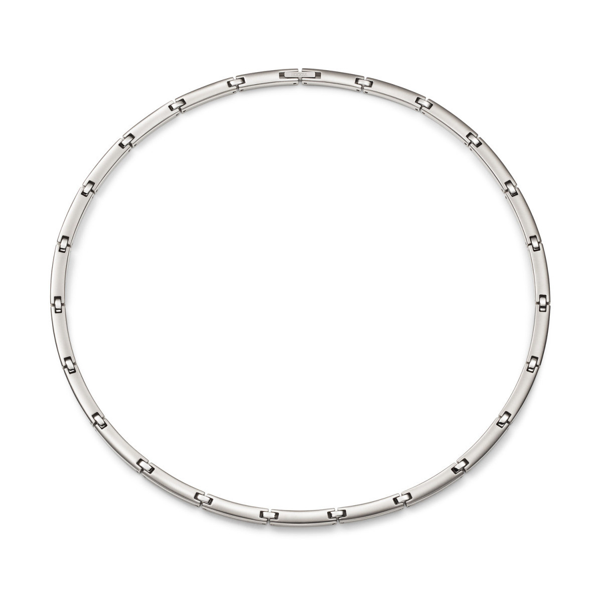 Boccia Titanium 08089-01 zilverkleurige staafjes schakelketting 5 mm breed - Lengte 50 cm