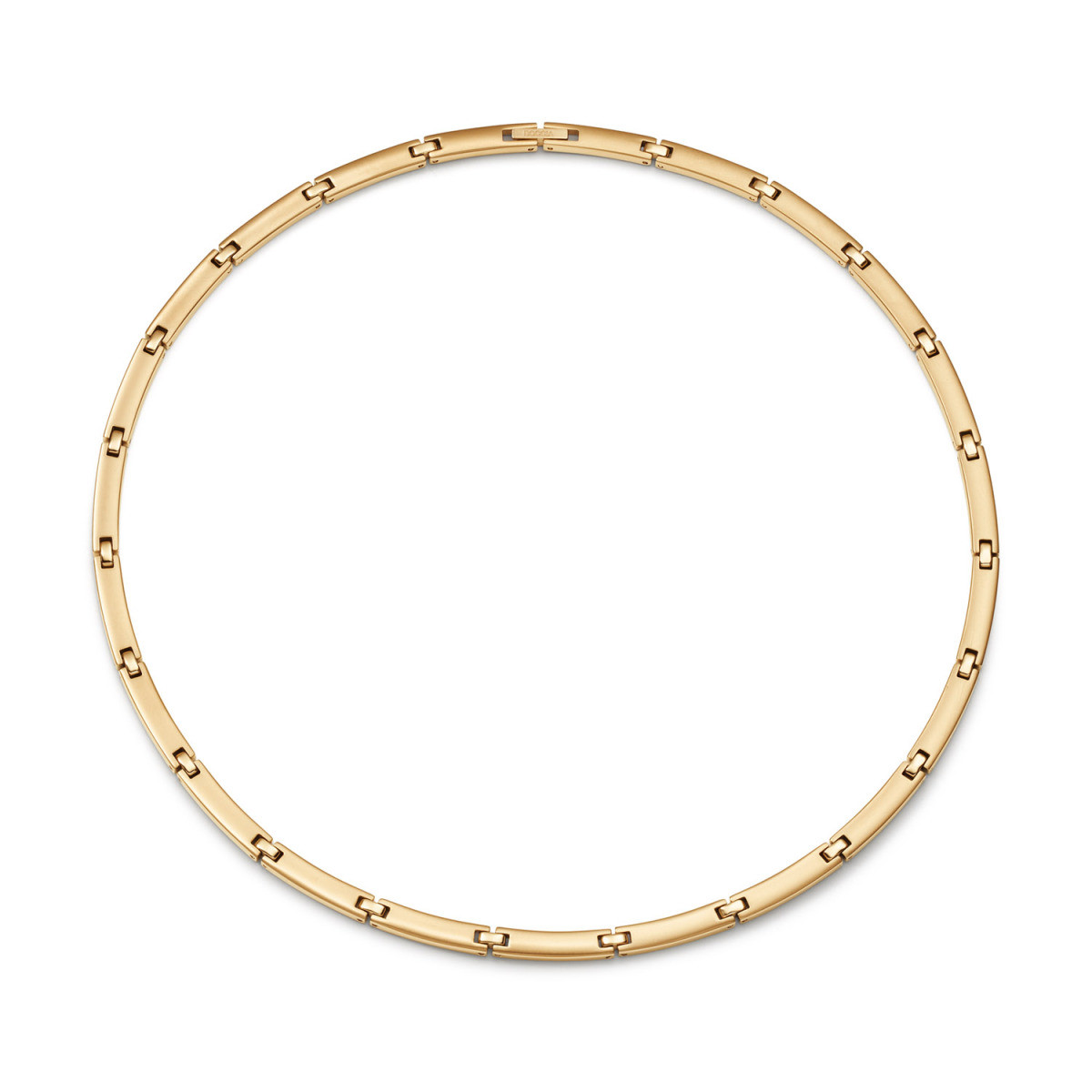 Boccia Titanium 08089-03 goudkleurige schakelketting van titanium 5 mm breed - Lengte 50 cm