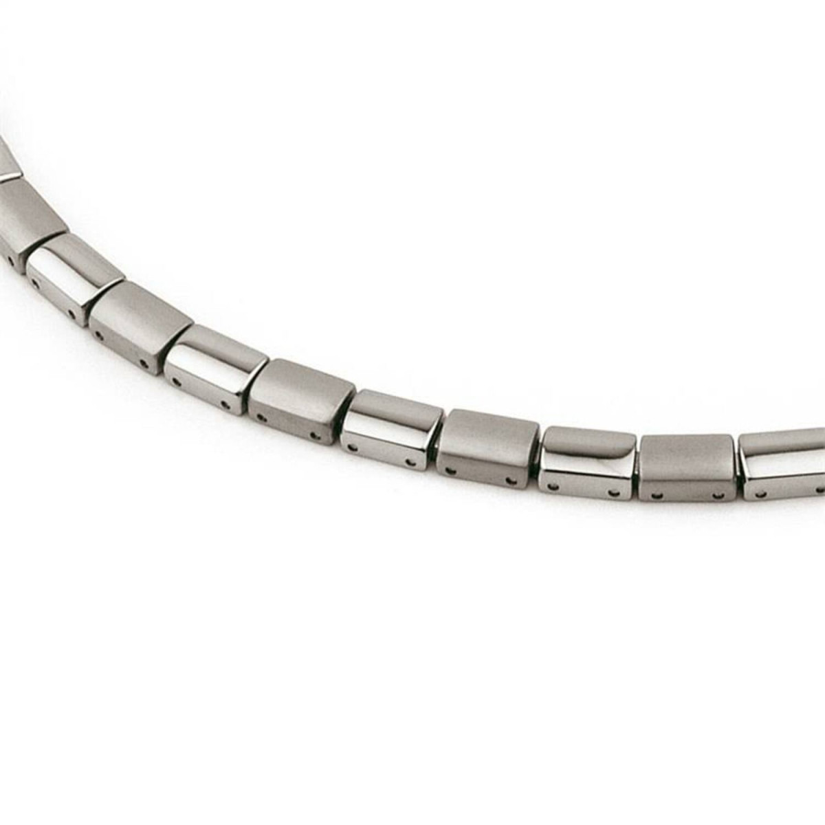 Boccia Titanium 0812-01 dames ketting titanium mat en glanzend - Lengte 45 cm