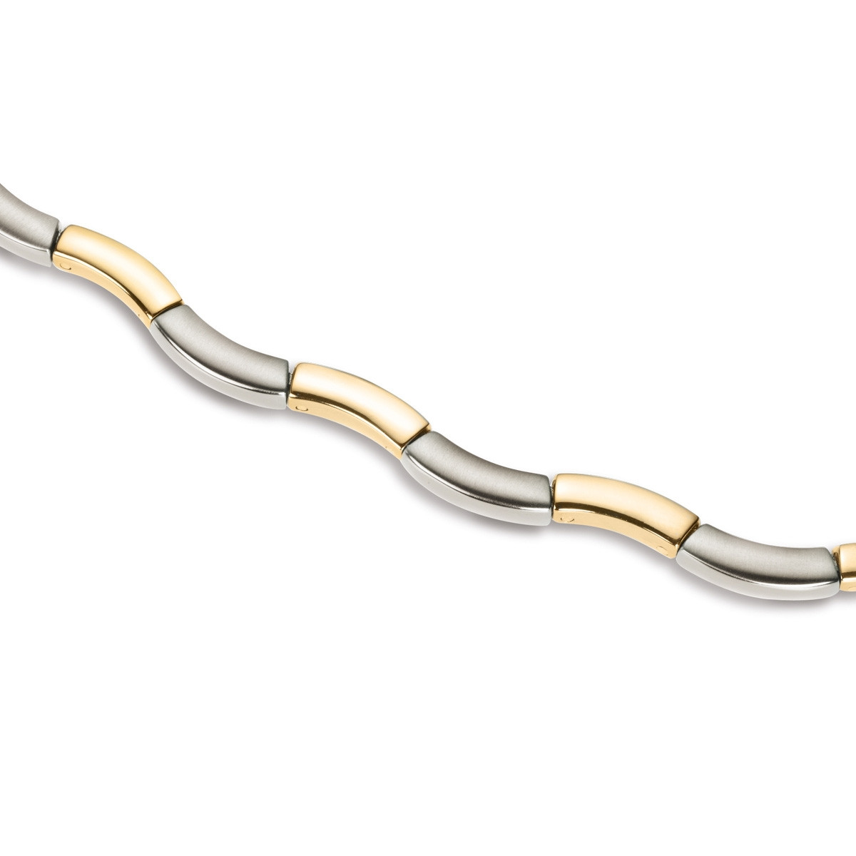 Boccia ketting 0844-02 Titanium bicolor
