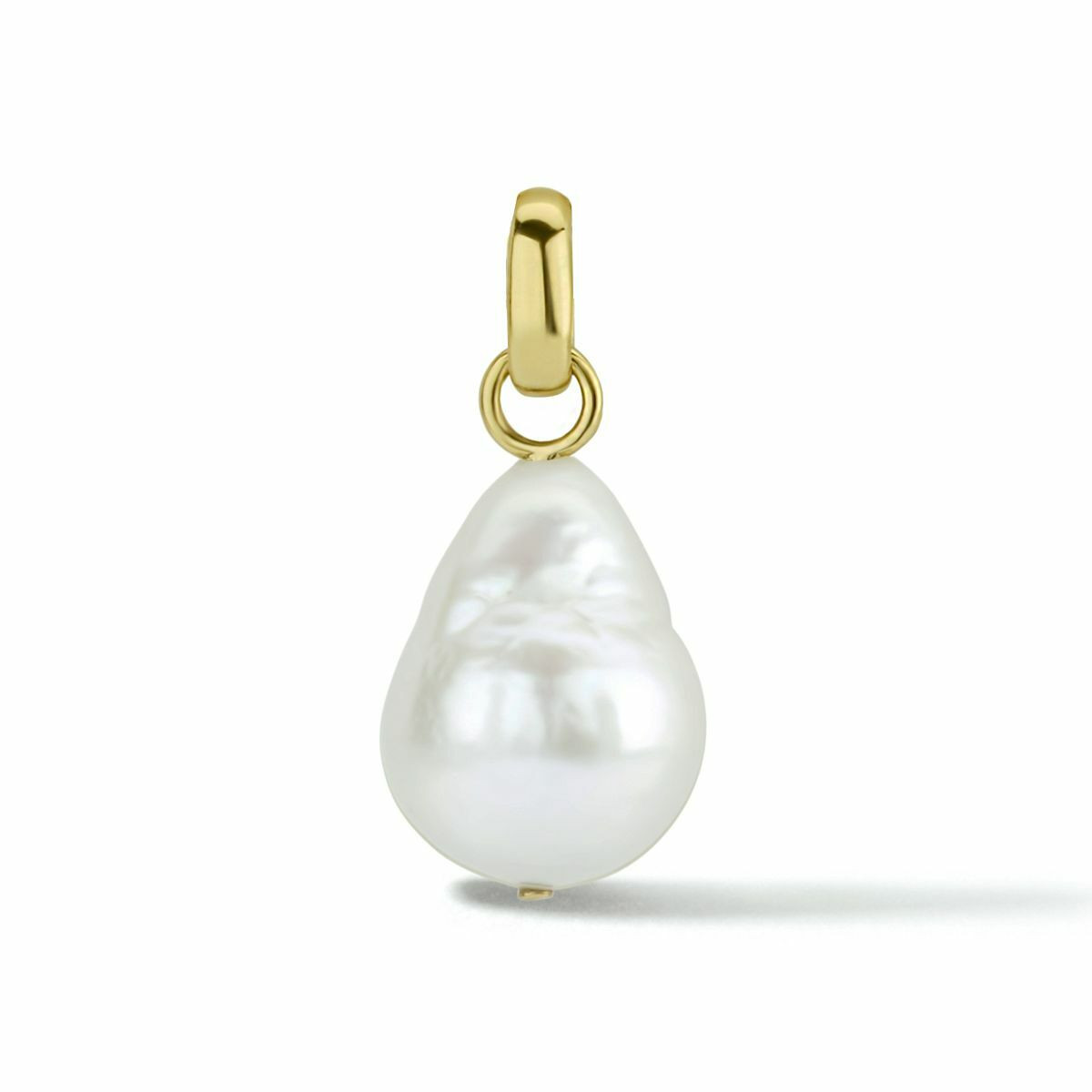 Gouden hanger met zoetwaterparel