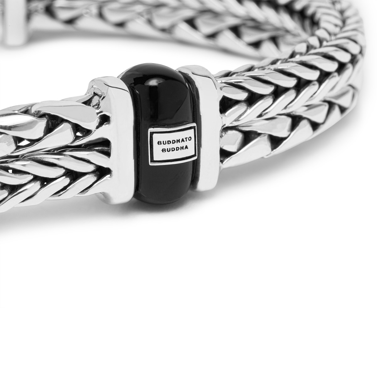 Buddha to buddha armband 105 Barbara/George Onyx bracelet silver