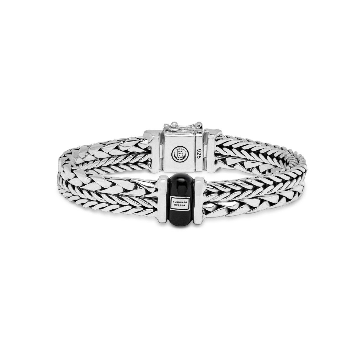 Buddha to buddha armband 105 Barbara/George Onyx bracelet silver