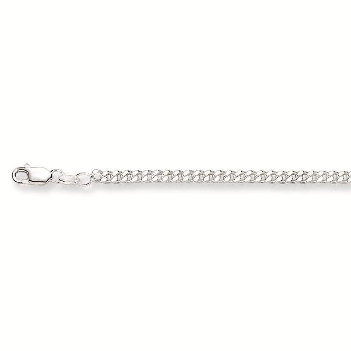 GLOW 101.0008.50 925 zilveren gourmet schakelketting 3.2 mm breed - Lengte 50 cm