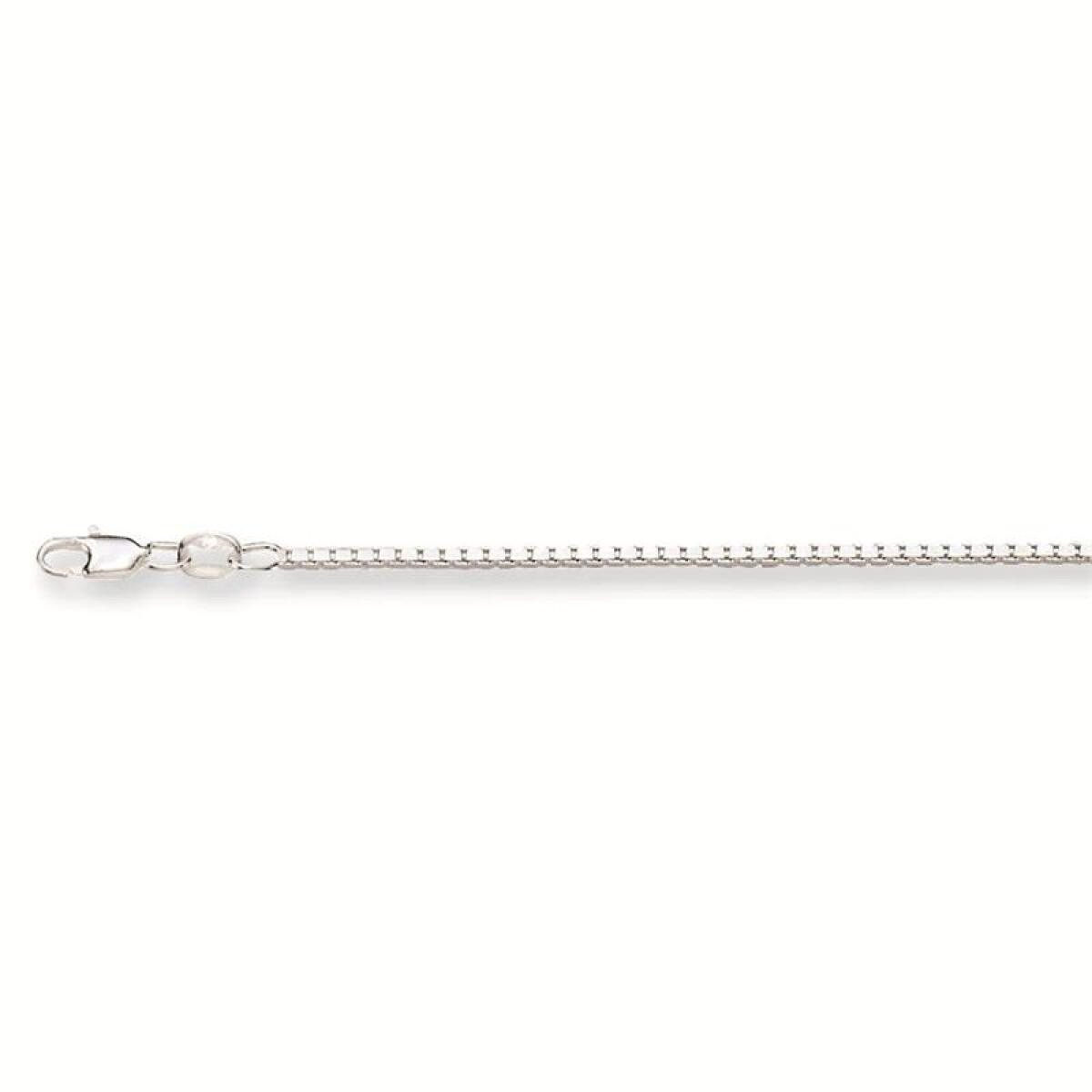 GLOW 101.0014.60 zilveren schakelketting venetiaanse schakel 1.7 mm breed - Lengte 60 cm