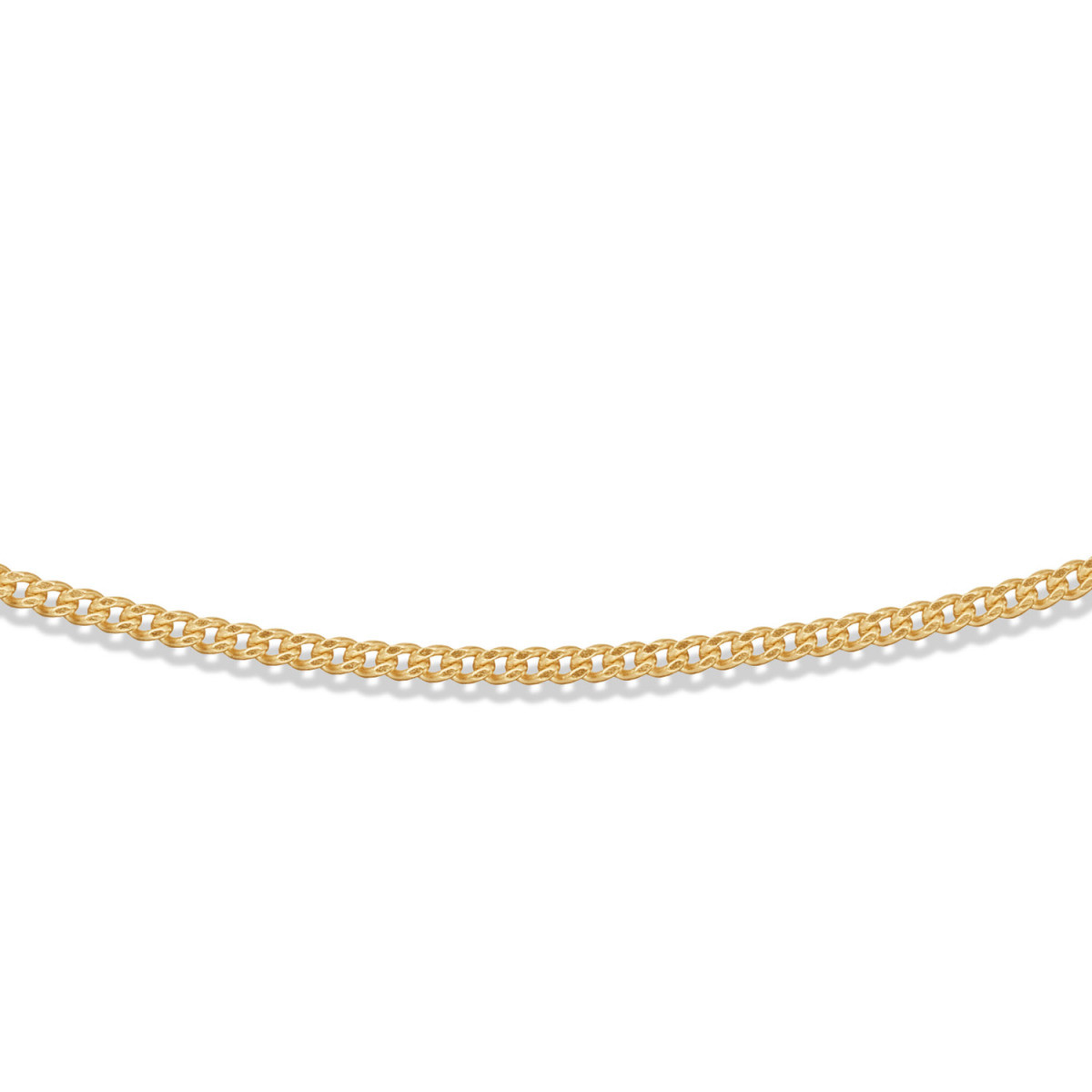 GLOW 101.8004.45 gold plated collier met gourmet schakels 1.9 mm - Lengte 45 cm