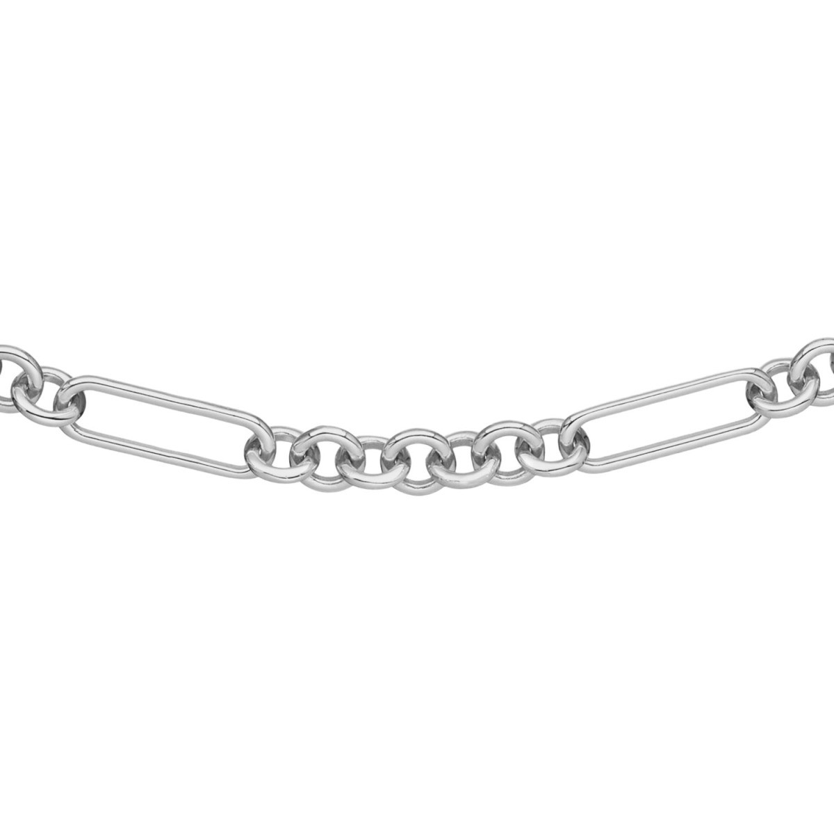 GLOW 102.0990.45 925 zilveren jasseron schakelketting 5 mm breed - Lengte 45 cm