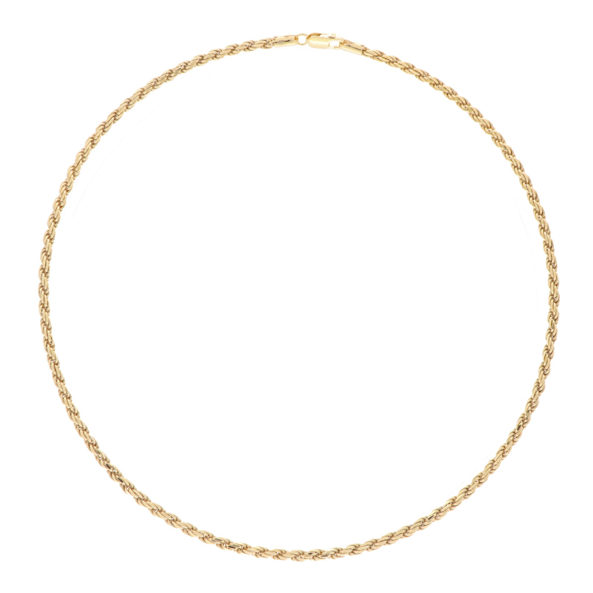 GLOW 102.8102.45 gold plated schakelketting met koordschakel 3 mm breed - Lengte 45 cm