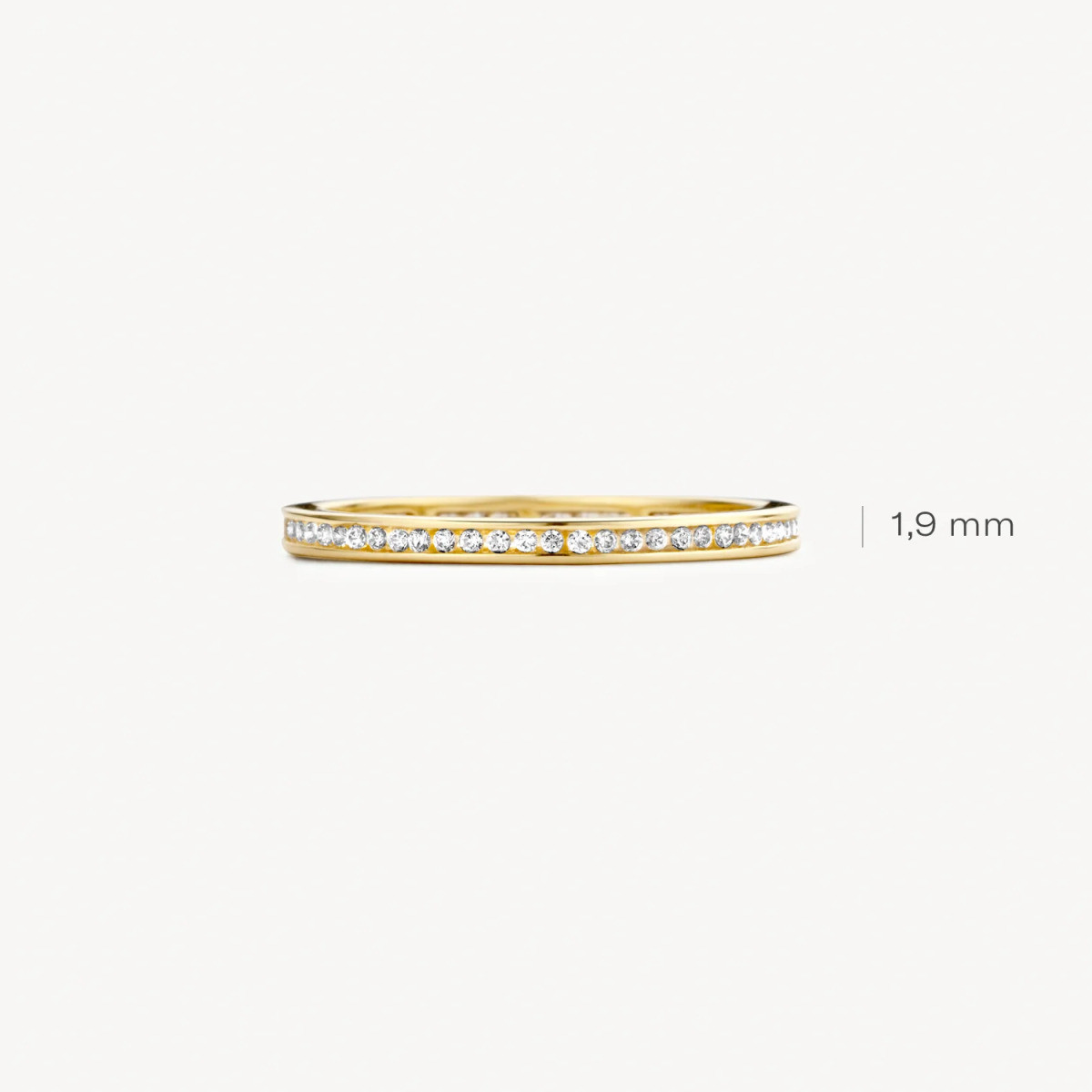 Blush 1138YZI gouden alliance ring met man made zirkonia 1.9 mm breed