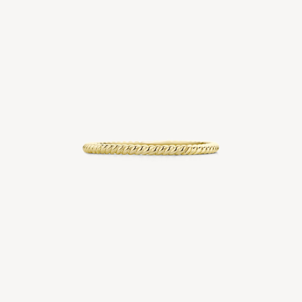 Blush 1196YGO 14-karaat gouden gedraaide aanschuifring glanzend 1.3 mm breed