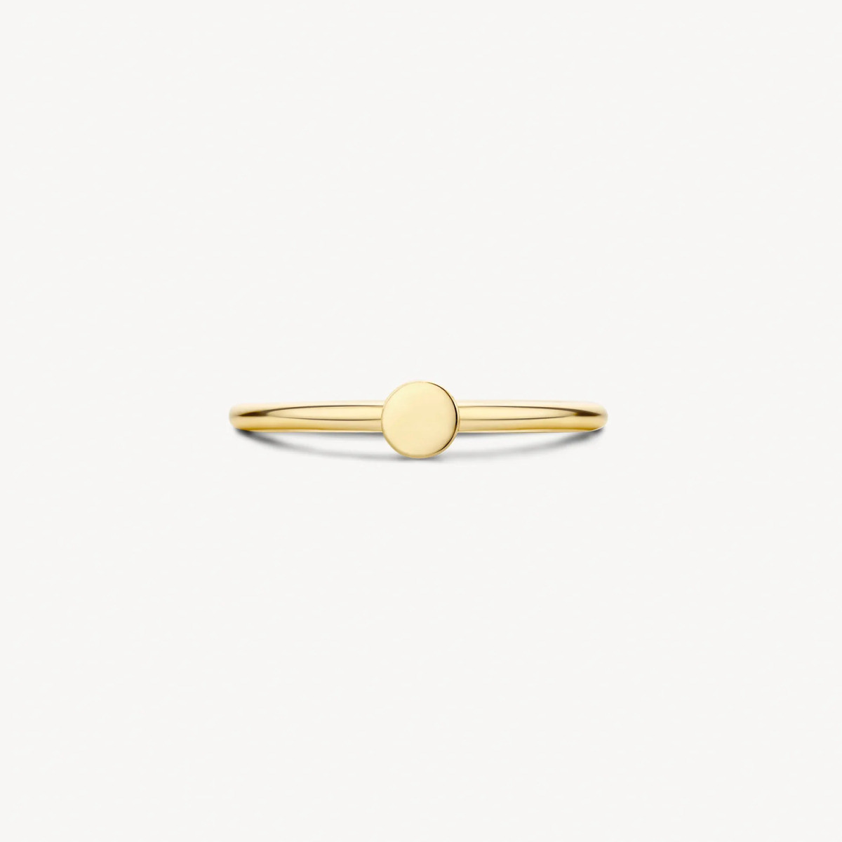 Blush 1212YGO 14-karaat gouden ring met ronde vorm 1.3 mm breed