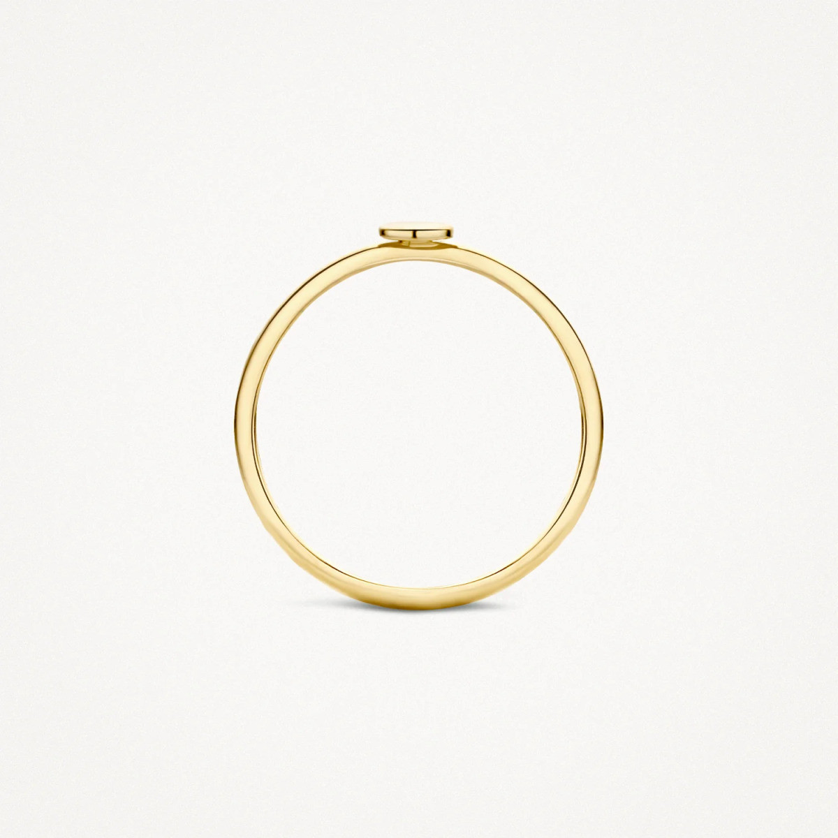 Blush 1212YGO 14-karaat gouden ring met ronde vorm 1.3 mm breed