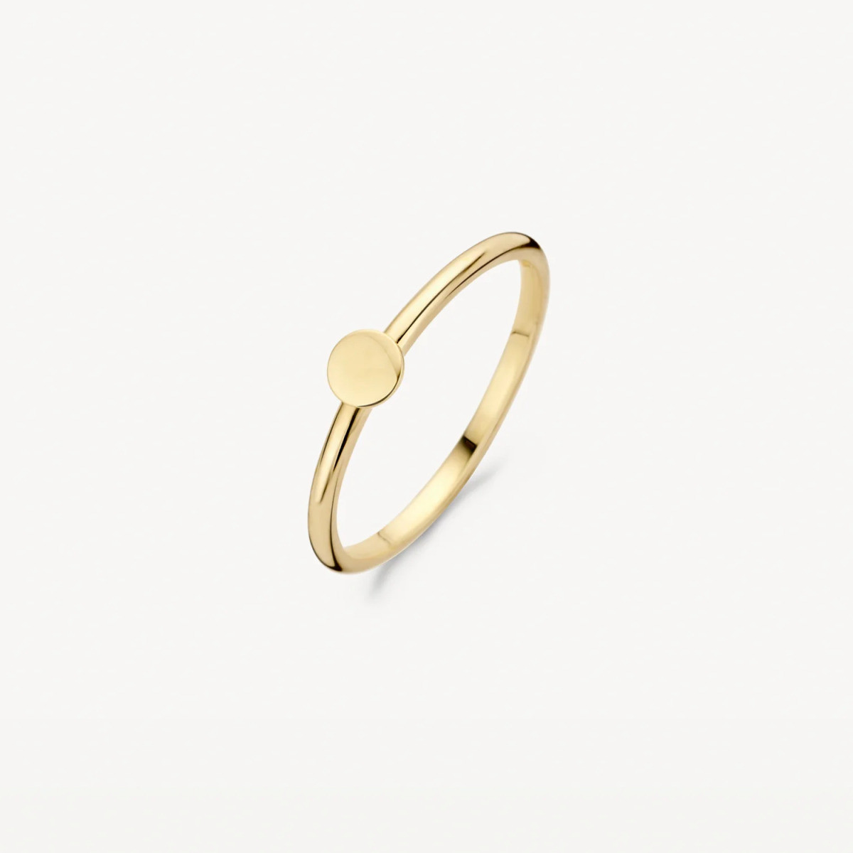 Blush 1212YGO 14-karaat gouden ring met ronde vorm 1.3 mm breed