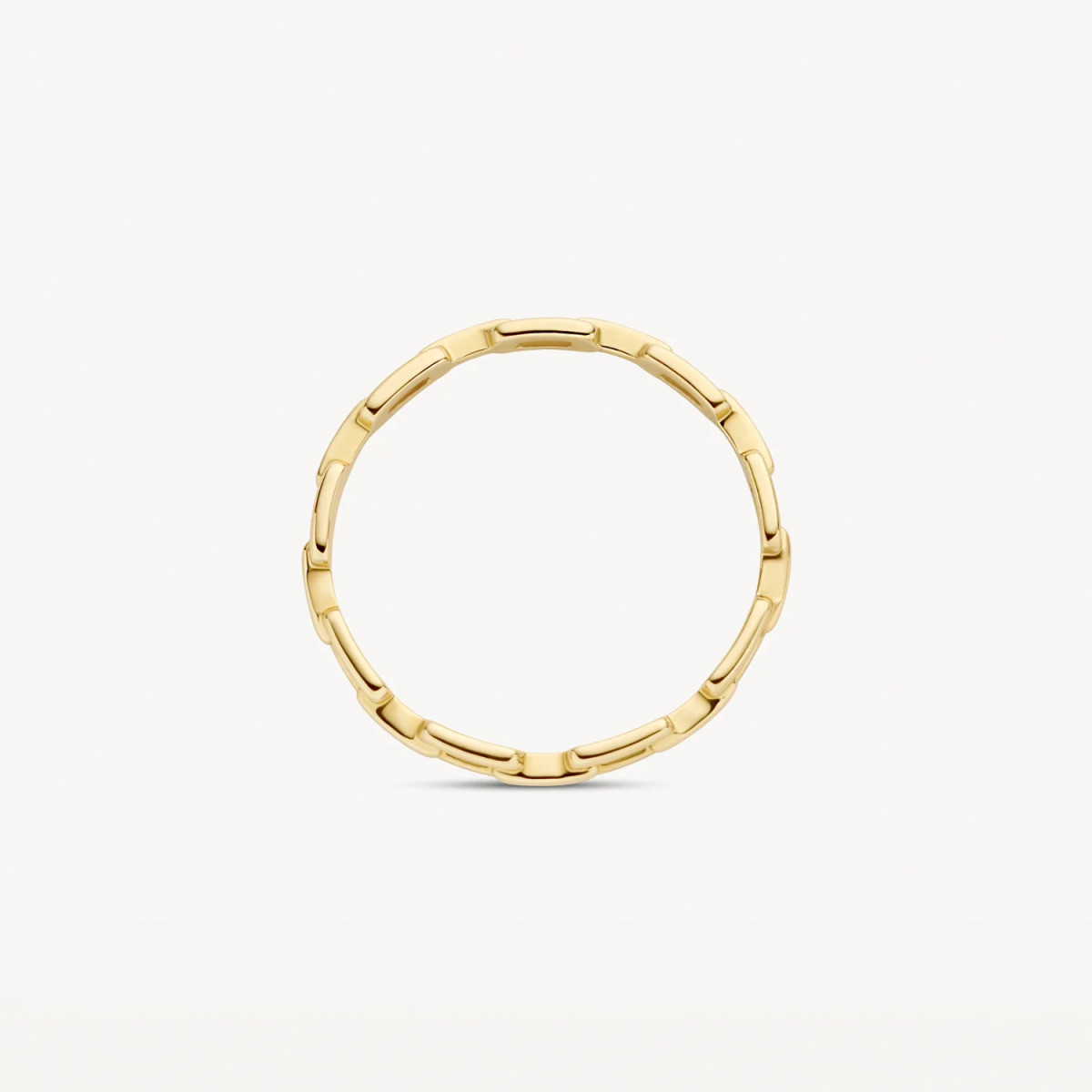 Blush 1230YGO 14-karaat gouden ring met closed forever schakels 2.1 mm breed