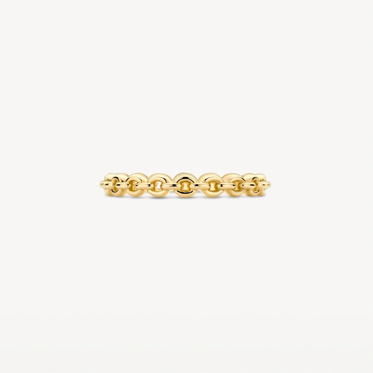 Blush 1246YGO 14-karaat gouden schakelring met ringetjes glanzend 2.7 mm breed