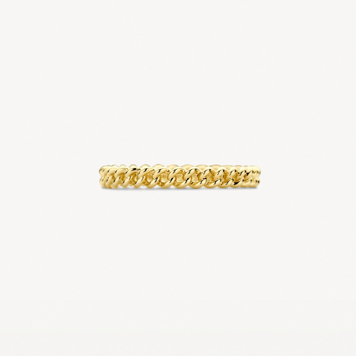 Blush 1247YGO 14-karaat gouden schakelring met glanzende afwerking 2.5 mm breed