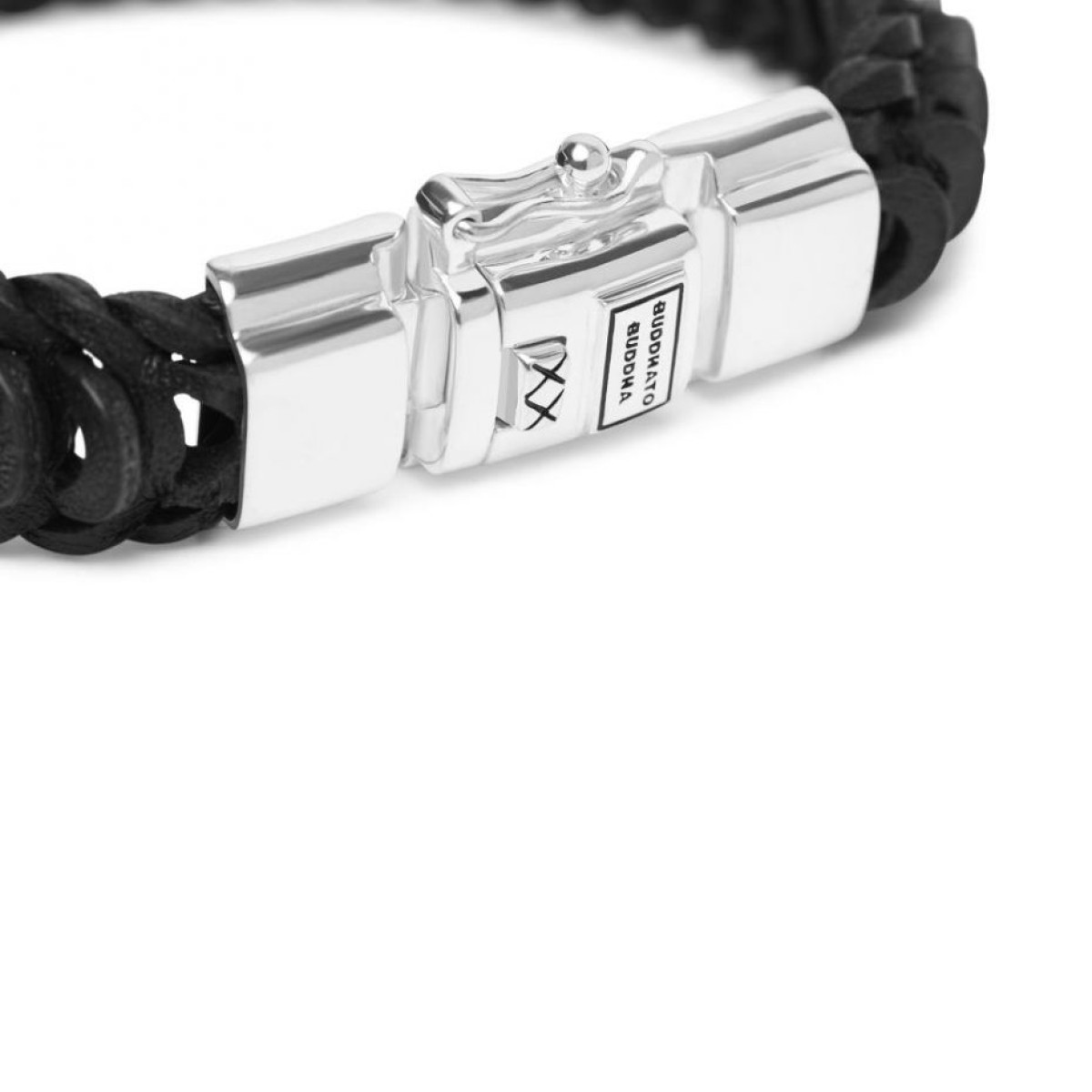 Buddha to Buddha armband 122BL Lars Leer Zwart