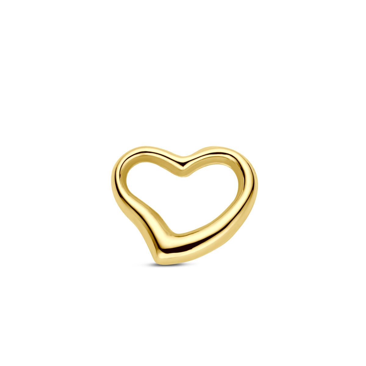 Hart hanger goud 11.5 mm bij 10 mm