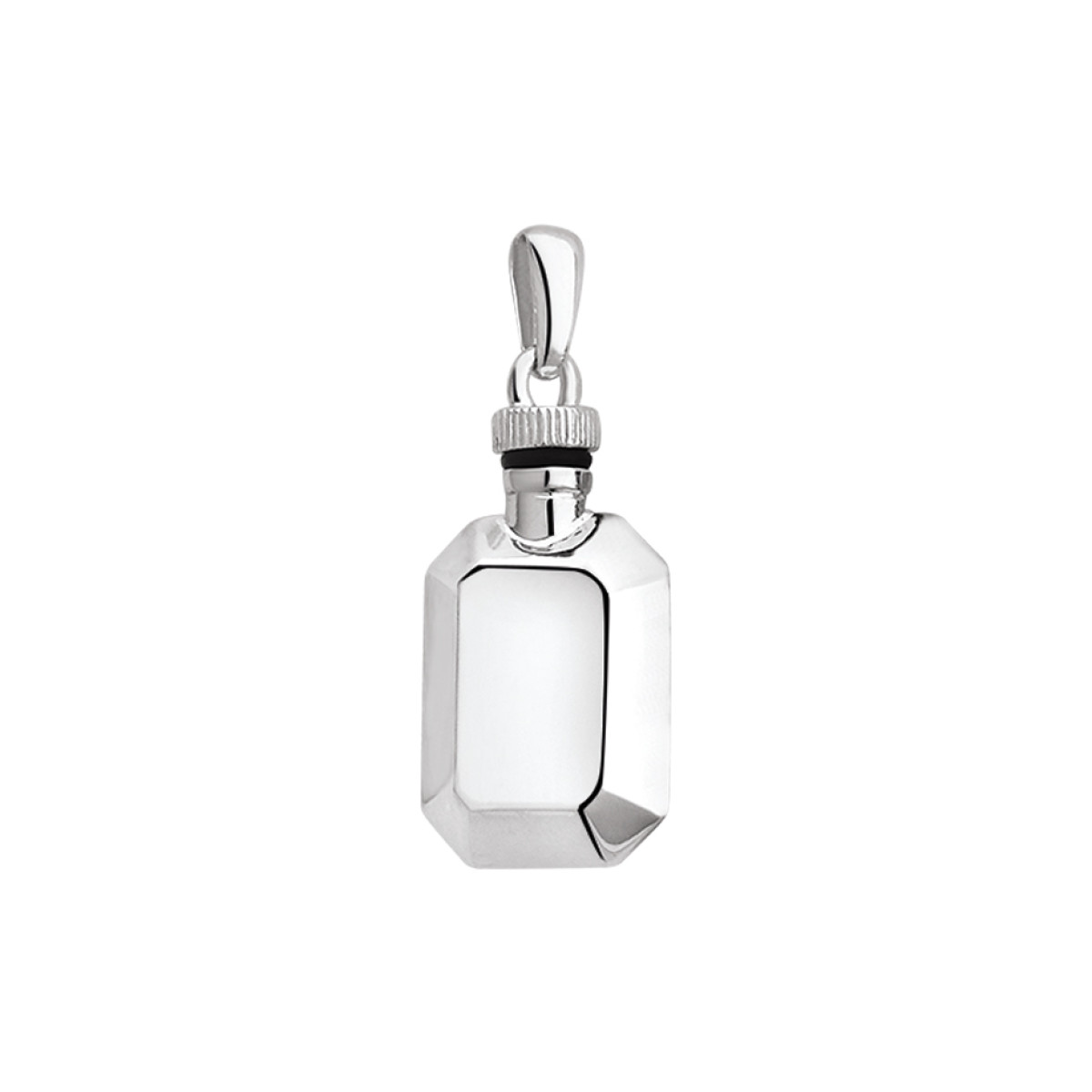 Ashanger zilver achthoek