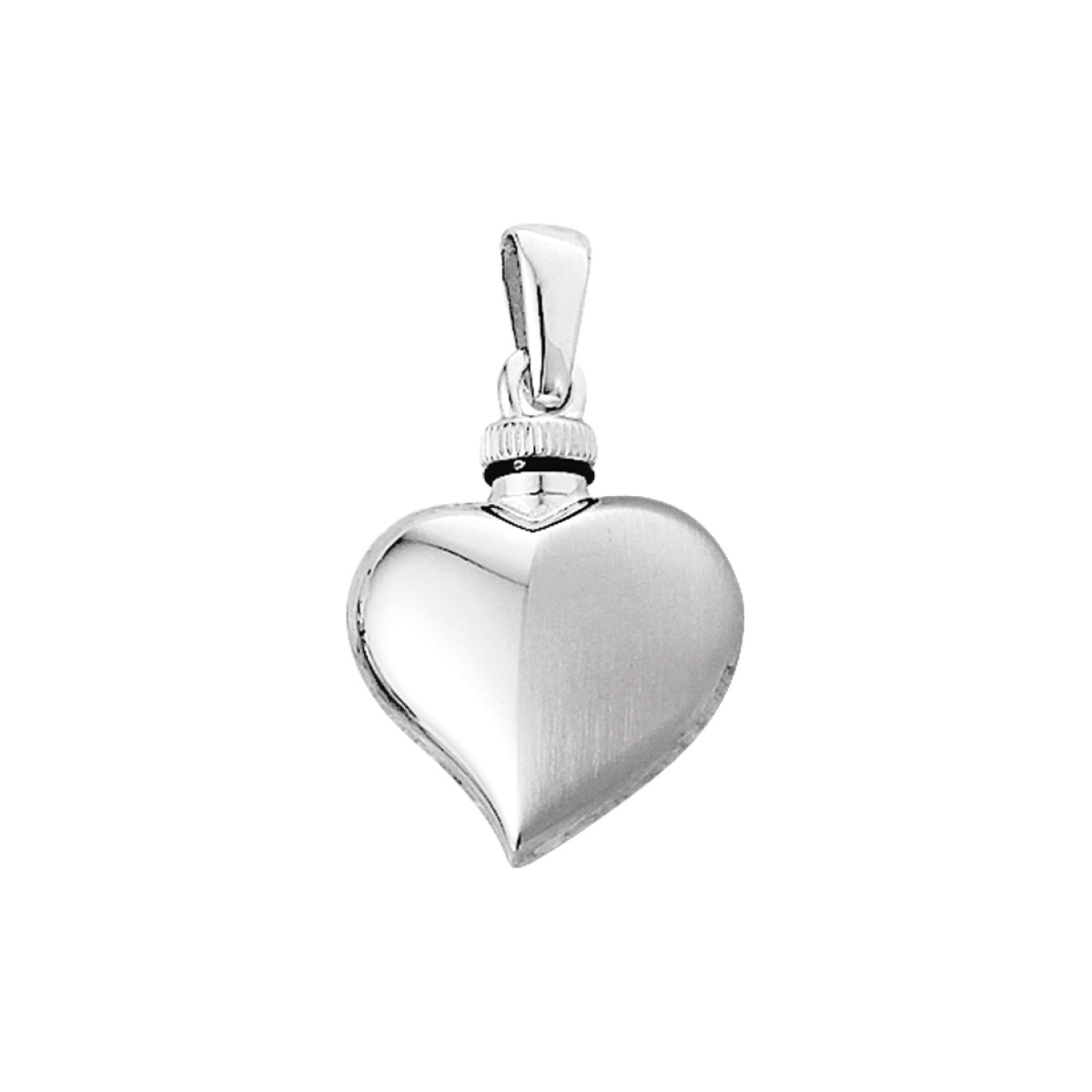 Asymmetrische as hanger hart mat en glans